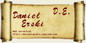 Daniel Erski vizit kartica